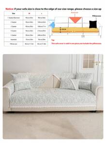 1pc Chenille Jacquard Sofa Cover , Couch Protector For Four Seasons, Universal Furniture Cover For Bedroom, Office, Living Room Home Decor Gifts Birthday Graduation - Multicolor - View 31