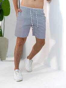 Tactel Shorts Thick Men's Mauricinho Adult Surf Beach Pool Quick Dry Gym Bermuda Summer - Blue - View 3