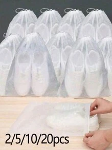 2/5/10/20pcs Shoes Bag Closet Bag Bag Non-Woven Travel Bag Set Shoe Storage Shoe Organizer Shoe Bag Shoe Storage Box Drawstring Bag For Sneaker For Gym Shoes For Slippers For Running Shoes Toiletry Bag Wash Bag Toiletry Travel Bag Makeup Storage Beach Beach Bag Vacation Holiday Essentials School Supplies Travel Essentials Ladies For College Dorm Bathroom