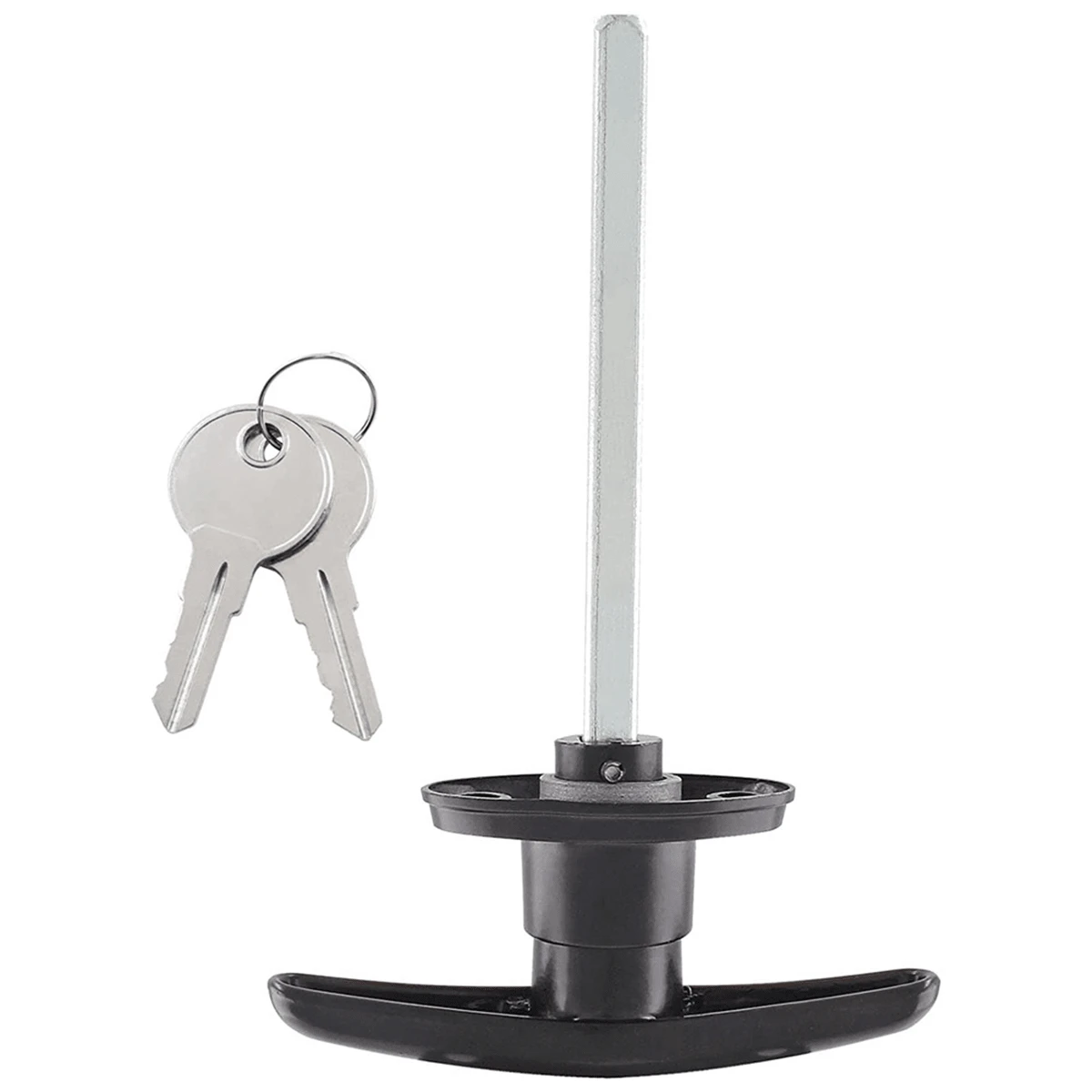 Qjaiune Lot De 2 Poignées En T Verrouillables Pour Bouchon De Camion, Serrure De Rechange Pour Auvent De Camping-car, Poignée En T Argentée