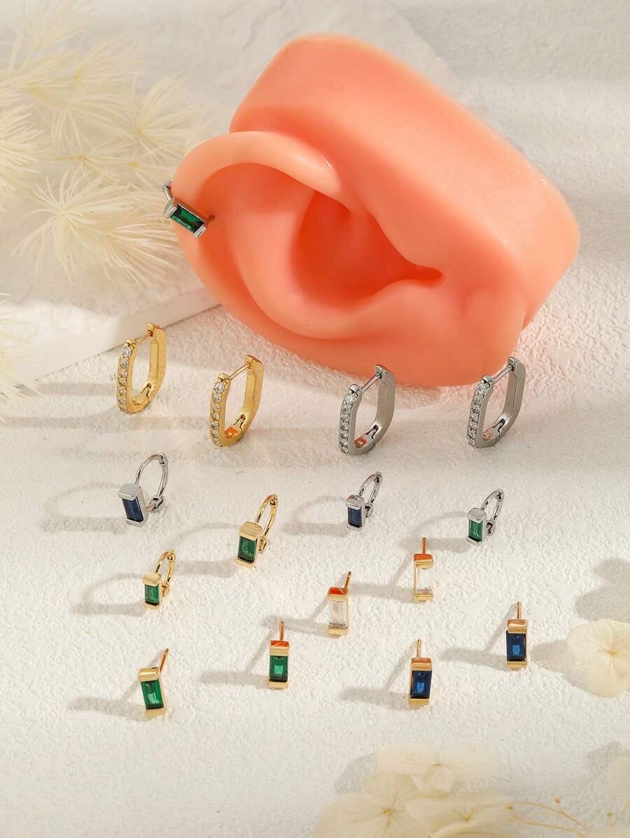 1 chiếc khuyên mũi bằng đồng kiểu dáng Châu Âu tinh tế - Nhiều màu - Xem 1