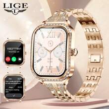 LIGE LIGE's New Smart Watch Sedentary Reminder, Breathing Training, Step Counting, Exercise Distance, Calorie Consumption, Smart Alarm Clock, Female Physiological Reminder, Multiple Exercise Modes, Fashionable, Elegant And Luxury Women's Smart Watch
