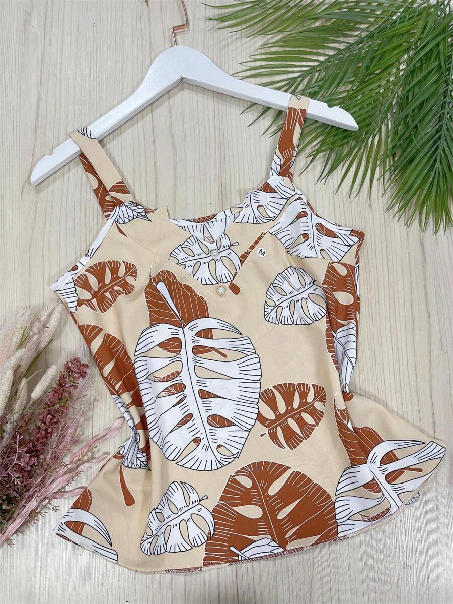 Women Tank Tops & Camis - Beige - View 1