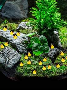 50pcs-Mini Resin Ducks With Sunglasses Hat Tiny Duck Figurines Multicolor Miniature Halloween Resin Duck Figures, Tiny Miniature Ducks Mini With Xmas Hat Figures Tiny Duck Accessories For Craft Home Prank Game Dollhouse Party For Xmas, Craft,Slime, Home Decorations,Christmas Party Gifts,Mini Ducks,Horticultural Ornaments - Multicolor - View 6