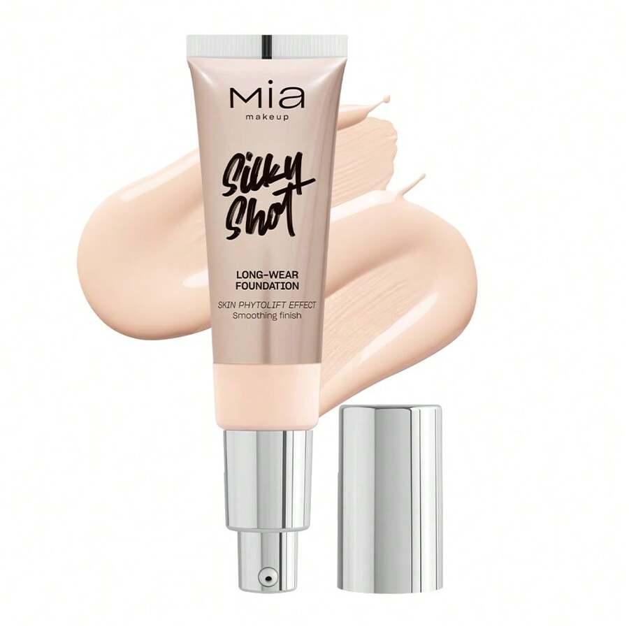 MIA MAKEUP SILKY SHOT FOUNDATION - Podkład wygładzający o średnim stopniu krycia - 04N - Zobacz 1
