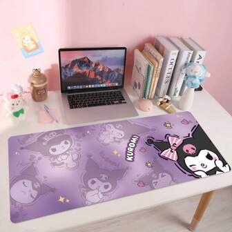 Sanrio 1 extra grote Hello-Kitty Kuromi Cartoon muismat - schattige Cinnamoroll tafelmat, levendig, duurzaam en ergonomisch ontwerp voor comfortabel computergebruik - perfect voor dames, op kantoor, in studentenhuizen en thuisgebruik, Moederdag cadeau voor de start van het schooljaar