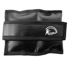 1KG SYNTHETIC CANVAS SHIN PADS WITH BLACK ADJUSTMENT 2 UNITS - Black - View 5