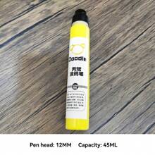 1 pieza Bolígrafo marcador de 45ml con diseño graffiti, punta redonda de 12mm, resistente al agua, apto para graffiti en vidrio, cartón, plástico y metal, de vuelta a la escuela
