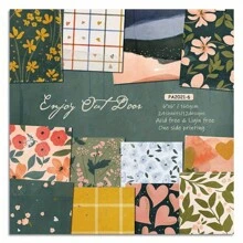 24sheets Aesthetic Scrapbook Paper DIY Photo Album Scrapbook Junk Journal Ledger Card Background Paper Pattern Paper 6inch*6inch Back To School - Multicolor - View 2