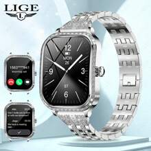 LIGE LIGE's New Smart Watch Sedentary Reminder, Breathing Training, Step Counting, Exercise Distance, Calorie Consumption, Smart Alarm Clock, Female Physiological Reminder, Multiple Exercise Modes, Fashionable, Elegant And Luxury Women's Smart Watch