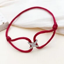 1 pieza Cuerda con cruz y diamante de moda como joyería divertida adecuada para el uso diario de mujeres