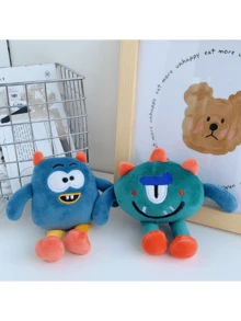 Mặt dây chuyền túi búp bê sang trọng Con quái vật nhỏ xấu xí nhưng dễ thương - Nhiều màu - Xem 7