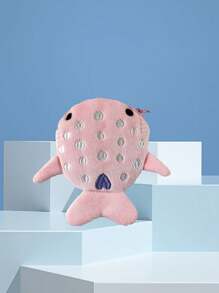 1 件女式可爱卡通鲨鱼形毛绒零钱包、钥匙包、钥匙扣包吊坠，是送给女朋友或好朋友的理想礼物，汽车配件包饰背包，适合学校哥特 Y2k - 灰色 - 查看 10