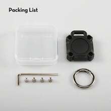 4 件黑色 AirTag 保护套，防水防震保护壳，全螺丝覆盖，油面处理带防水圈，全方位防震防水，适用于行李箱、钥匙、包、自行车、相机、汽车、狗项圈等上的 AirTag 追踪器。 - 黑色 - 查看 9