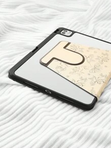 1pc Premium Camellia Butterfly 720 Rotary Protective Case With Pen Slot, Acrylic Clear Crystal Back Cover, Slap-Proof Case Compatible With Ipad, With Sleep/Wake Up Support - Multicolor - View 8