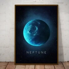 HALFLEMART 1 pieza Póster de lienzo con galaxia espacial, para decoración de sala de estar y dormitorio