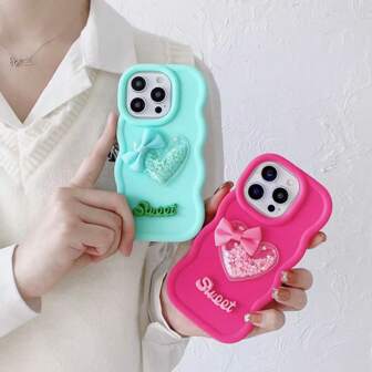 粉色 1 件奢华液体闪光星马卡龙软壳带开放端口兼容 Apple iPhone 11 12 13 14 15 16、Galaxy A16 4G/5G、OnePlus Nord CE 5G