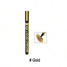 1 stuk Chrome Marker Zilver Goud Marker Pen Voor Kaarten, Posters, Steenmokken, Keramiek, Glas, Metaal Ambachtelijke Verf Pen