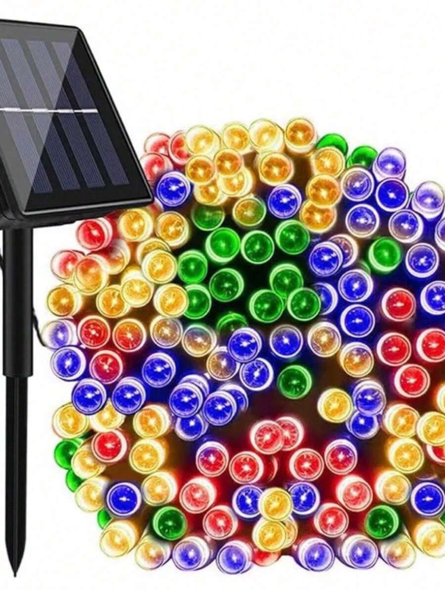 Solar Leds 10M OUTDOOR USE Christmas Outdoor Fixed And 8 Functions Waterproof String Lights - Multicolored_LED_TY-20BC - View 1