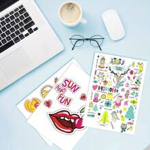 20 Blätter A4 Größe bedruckbare Vinyl-Aufkleberpapier für Tintenstrahldrucker 100% klare transparente nicht wasserfeste Decal Papier selbstklebende Blätter 8,3"X11,7" - trocknet schnell und hält die Tinte wunderschön