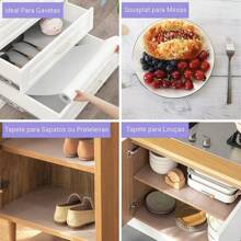 Multipurpose Non-Slip Lining For Drawer Cabinet Shelf Hygienic Plastic Washable Roll - 灰色 - 查看 4