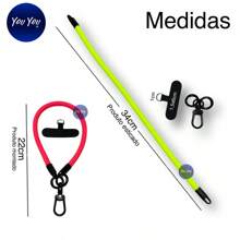 Small Hand Strap Cell Phone Lanyard, Wrist Cell Phone Lanyard - 黑色 - 查看 3