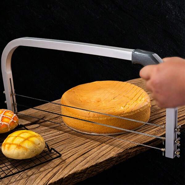 Cortador de bolo de aço inoxidável, divisor de bolo, cortador de base de bolo, pão, bolo, padaria doméstica, lojas de sobremesas