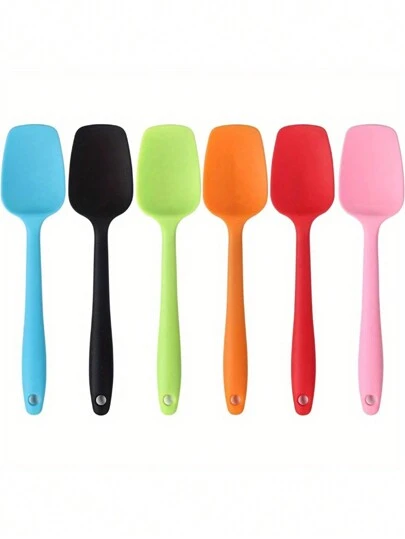 3pcs Silicone Spatulas Set, Silicone Scraper Spatula, Mini Silicone Spatula, Jam Scraper, Heat Resistant Butter Scraper, Mixing And Baking Tools, Kitchen Gadgets, Home Essentials, Baking Tools