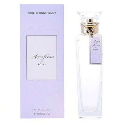 Adolfo Dominguez Agua Fresca De Rosas - Eau De Toilette - 200ml - Vaporizador - Free Delivery In 1-3 Days