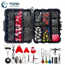 Bộ 263 phao câu cá, chì chì và vòng xoay, sử dụng hàng ngày - Nhiều màu - Xem 1