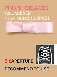 1 par de cordones de seda de color caramelo de 120cm, decoración versátil para diversos zapatos, estilo Y2K