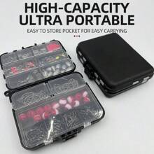 Bộ 263 phao câu cá, chì chì và vòng xoay, sử dụng hàng ngày - Nhiều màu - Xem 3