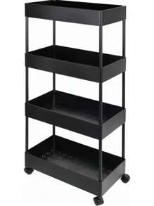 Christmas Bathroom Rack Wheeled Shelf Multifunctional Organizer 3/4 Floor Large Space - 彩色 - 查看 9