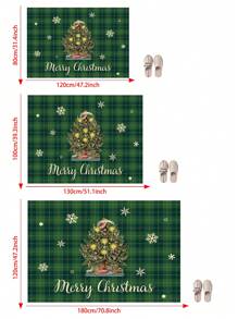 1 件圣诞树圣诞装饰海绵垫 - 易于清洁，可机洗地毯，柔软舒适的地毯，适用于卧室、客厅、室内装饰地毯 - 彩色 - 查看 2