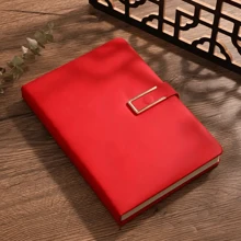 1 件经典 PU 皮革笔记本，配有个性化软封面和书签 - 适合商务会议、大学生和爱情日记、学校用品、返校 - A5 - 查看 11