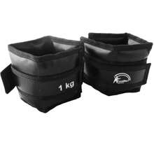 1KG SYNTHETIC CANVAS SHIN PADS WITH BLACK ADJUSTMENT 2 UNITS - Black - View 4