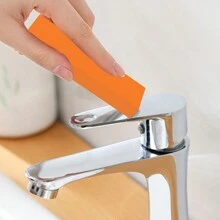1 cái tẩy cặn vôi dễ dàng bằng cao su dụng cụ vệ sinh nhà bếp nhà bếp bồn cầu rỉ sét dụng cụ tẩy rỉ kính phòng tắm - quả cam - Xem 1