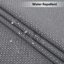 Rideau de douche en tissu, rideau de douche en polyester épais 155 g/m² semblable au lin pour salle de bain avec crochets, rideau de douche lavable de luxe pour hôtel