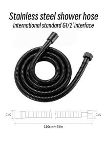 High Pressure Handheld Shower Head, 3 Modes Shower ,With 1.5m Shower Hose,Showerarm Bracket,Black