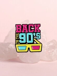 4 piezas de Pins esmaltados con diseños de cámara de TV, radio y estilos de dibujos animados retro de los 90, pins creativos con estilo vintage para aplicar en chaquetas, mochilas u otros obsequios lindos para amigos