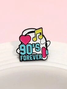 4 piezas de Pins esmaltados con diseños de cámara de TV, radio y estilos de dibujos animados retro de los 90, pins creativos con estilo vintage para aplicar en chaquetas, mochilas u otros obsequios lindos para amigos