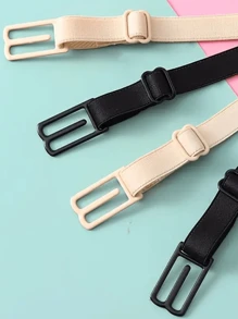 3 件装弹性胸罩防滑夹，可调节内衣运动肩带，用于塑形和固定 - 杏色 - 查看 8