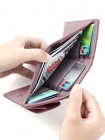New Mini Wallet For Women, Short Bifold Wallet With Large Capacity Coin Purse, Tri-Fold Wallet, Essential Gift Item