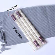 1 hộp 4 nến xoắn ốc 10 inch, đường kính đáy 2cm, thời gian cháy 8 giờ, nến chân kim loại xoắn ốc, nến không nhỏ giọt, nến thon, nến dài, nến không mùi dùng cho tiệc tối, trang trí đám cưới - trắng - Xem 4