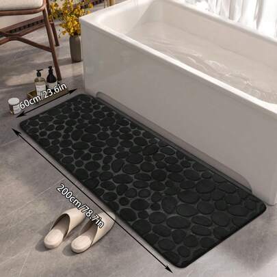 بساط الرياضة السريع التجفيف بشكل حجرة من الرغوة الذاكرة للحمام أو المطبخ أو المدخل، مضاد للإنزلاق مضاد للرطوبة بسمك مكثف، يمكن غسله في الغسالة، لديكور الغرفة