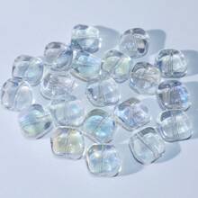 20 Pcs 12mm Asymmetrical Glass Beads Golden Green Colorful Crystal Beads For Jewelry Making DIY Bracelet Necklace Other Decorations Craft Supplies - A - View 8