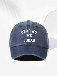 1 chiếc mũ bóng chày có thể điều chỉnh được in chữ "PERO NO ME JODAS" đã giặt, mũ chơi golf ngoài trời chống nắng cho nam và nữ, thoáng khí cho mọi mùa - in - Xem 17