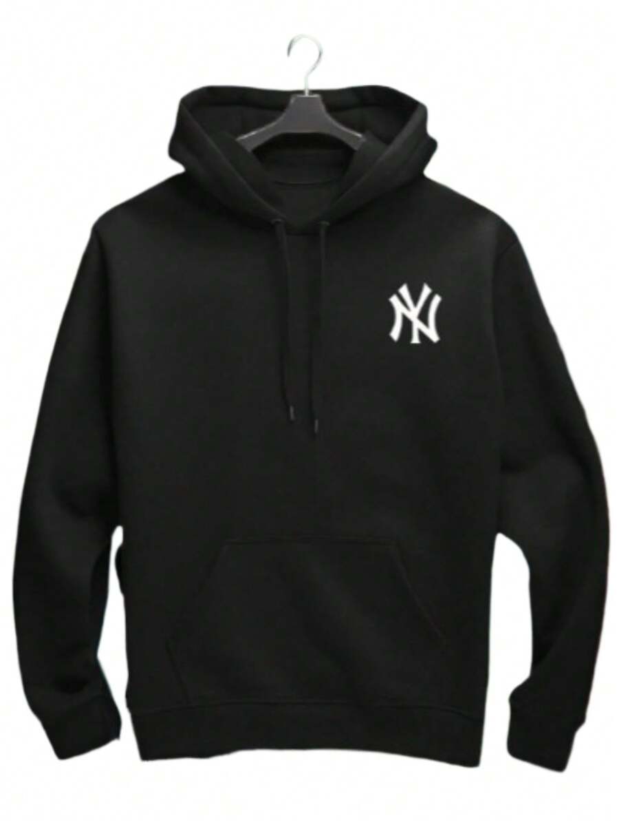 Sweatshirt Cold Weather Blouse Kangaroo Cloak N Y With Hood And Pocket