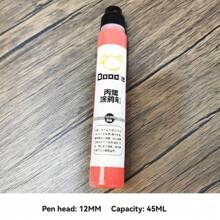 1 pieza Bolígrafo marcador de 45ml con diseño graffiti, punta redonda de 12mm, resistente al agua, apto para graffiti en vidrio, cartón, plástico y metal, de vuelta a la escuela