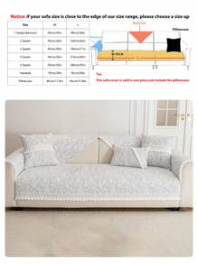 1pc Chenille Jacquard Sofa Cover , Couch Protector For Four Seasons, Universal Furniture Cover For Bedroom, Office, Living Room Home Decor Gifts Birthday Graduation - Multicolor - View 16